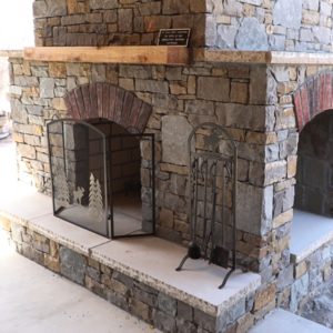 Stone Fire Place and Patio Tulsa