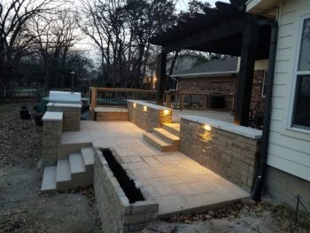 Stamped and Stained Concrete Patios Broken Arrow OK